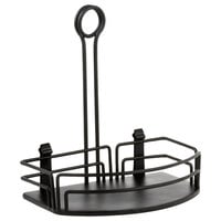 Tablecraft BK59512 Versa Rack Black Powder Coated Metal Condiment Caddy