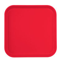 Cambro 1313521 13" x 13" (33 x 33 cm) Square Metric Cambro Red Customizable Fiberglass Camtray - 12/Case