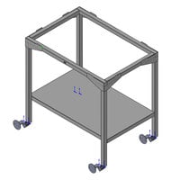 Alto-Shaam 5002058 Open Stainless Steel Stand for AR-7H and AR-7E