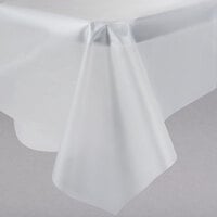 Creative Converting 01320 54 inch x 108 inch Clear Disposable Plastic Table Cover - 12/Case