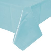 Creative Converting 13025 54 inch x 108 inch Pastel Blue Disposable Plastic Table Cover - 12/Case