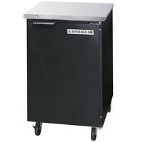 Beverage-Air BB24HC-1-B 24 inch Black Counter Height Solid Door Back Bar Refrigerator