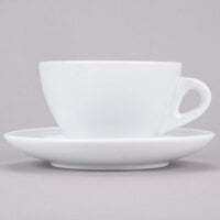 CAC E-11 Venice 11 oz. White Cup with 6 1/2 inch Saucer - 24/Case
