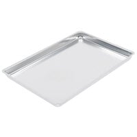 Vollrath 68100 Wear-Ever NSF 18 Gauge 10 1/2 inch x 15 1/2 inch Open Bead/Semi-Curled Rim Aluminum Party Pan