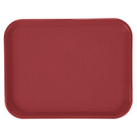 GET FT-18-R Red 17 1/2 inch x 14 inch Customizable Polypropylene Fast Food Tray - 12/Case