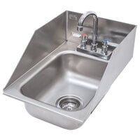 Advance Tabco DI-1-5SP Drop In Stainless Steel Sink with Side Splash 5 inch Deep