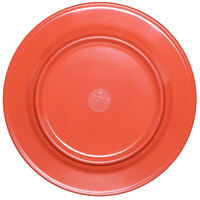Elite Global Solutions D1075PL Rio Spring Coral 10 3/4 inch Round Melamine Plate - 6/Case