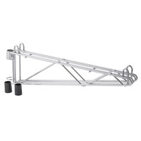 Metro 2WS21C Post-Type Wall Mount Shelf Support for Adjoining Super Erecta Chrome 21" Deep Wire Shelving