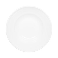 Elite Global Solutions M9253NW The Patriarch Display White 1.5 Qt. Small Round Rimmed Melamine Bowl