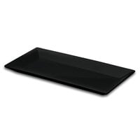 Elite Global Solutions DMP94 Stratus Black 9 3/8 inch x 4 3/4 inch Rectangular Plate
