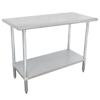 Advance Tabco MSLAG-307-X 30 inch x 84 inch 16 Gauge Stainless Steel Work Table and Undershelf