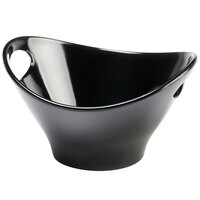 Elite Global Solutions M99OVH Bilbao Black 1.75 Qt. Small Oval Bowl with Handles