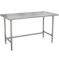 Advance Tabco TMSLAG-246-X 24" x 72" 16 Gauge Professional Stainless Steel Work Table