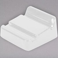 Elite Global Solutions M21 The Edge Display White 2 inch x 2 inch Wedge for Trays