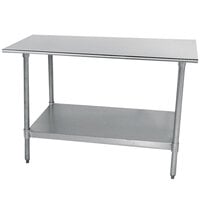 Advance Tabco TTS-247-X 24" x 84" 18 Gauge Stainless Steel Commercial Work Table with Undershelf