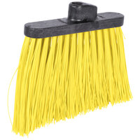 Carlisle 36868EC04 Duo-Sweep 12" Heavy Duty Angled Broom Head with Yellow Unflagged Bristles