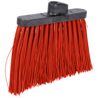 Carlisle 36868EC05 Duo-Sweep 12 inch Heavy Duty Angled Broom Head with Red Unflagged Bristles