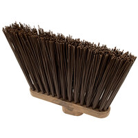 Carlisle 36868EC01 Duo-Sweep 12 inch Heavy Duty Angled Broom Head with Brown Unflagged Bristles