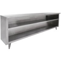 Advance Tabco EDC-1548 Stainless Steel Dish Cabinet with Fixed Mid Shelf - 48 inch x 15 inch