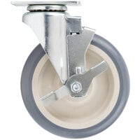 Cambro 60033 Equivalent 6 inch Swivel Caster with Brake for Cambro Products