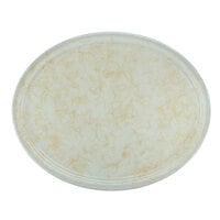 Cambro 2700526 22" x 26 7/8" Oval Galaxy Antique Parchment Gold Fiberglass Camtray - 6/Case