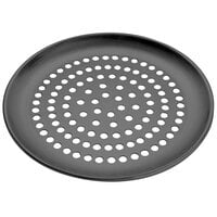 American Metalcraft SPHCCTP10 10" Super Perforated Hard Coat Anodized Aluminum Coupe Pizza Pan
