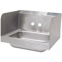 Advance Tabco 7-PS-66-NF Hand Sink with Side Splash Guards - 17 1/4 inch
