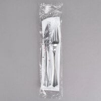 WNA Comet Wrapped Cutlery Pack with Knife, Fork, Napkin, Salt, Pepper - 125/Case