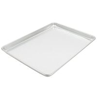 Vollrath 9303 Wear-Ever Half Size 19 Gauge 13" x 18" Wire in Rim Aluminum Bun / Sheet Pan