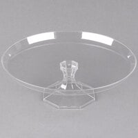 Fineline Platter Pleasers 3601-CL 11 3/4 inch Two-Piece Clear Cake Stand - 12/Case