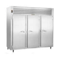 Traulsen RLT332NUT-FHS Stainless Steel 69.5 Cu. Ft. Three-Section Solid Door Narrow Reach-In Freezer - Specification Line