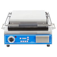 Globe GPG14D Deluxe Sandwich Grill with Grooved Plates - 14 inch x 14 inch Cooking Surface - 120V, 1800W