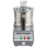 Robot Coupe BLIXER2 High-Speed 3 Qt. Stainless Steel Batch Bowl Food Processor - 1 hp