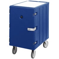 Cambro 1826LTCSP186 Camcart Navy Blue Mobile Cart for 18 inch x 26 inch Sheet Pans and Trays with Security Package