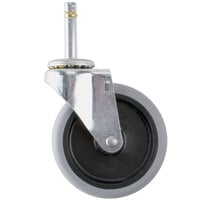 Rubbermaid and Carlisle Equivalent 4 inch Replacement Swivel Stem Caster for Utility Carts