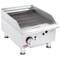 APW Wyott GCB-18S Workline Radiant 18" Charbroiler with Safety Pilot - 30,000 BTU