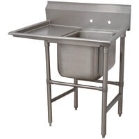 Advance Tabco 94-1-24-18 Spec Line One Compartment Pot Sink with One Drainboard - 40 inch - Left Drainboard