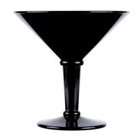 GET SW-1419-BK 48 oz. Black SAN Plastic Super Martini Glass - 3/Case