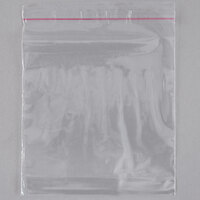 LK Packaging Plastic Lip and Tape Resealable Sandwich / Cookie Bag 5 inch x 5 inch - 1000/Box