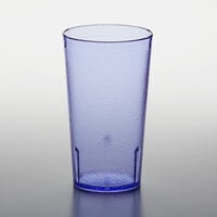 GET 6612-1-BL 12 oz. Blue Customizable SAN Plastic Pebbled Tumbler - 72/Case