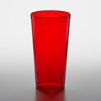 Thunder Group 12 Bicchieri In Plastica 16 Oz Con Superficie Sabbia – Colore Rosso | Ideali Per Feste E Bevande Fresche