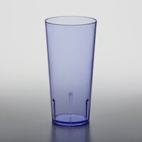 GET 6624-1-BL 24 oz. Blue Customizable SAN Plastic Pebbled Tumbler - 72/Case