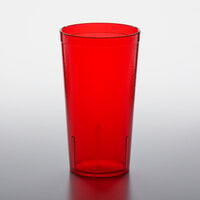 GET 6616-1-R 16 oz. Red Customizable SAN Plastic Pebbled Tumbler - 72/Case