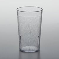 GET 6605-1-CL 5 oz. Clear Customizable SAN Plastic Pebbled Tumbler - 72/Case