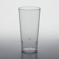 GET 6624-1-CL 24 oz. Clear Customizable SAN Plastic Pebbled Tumbler - 72/Case