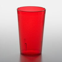 GET 6695-1-R 9.5 oz. Red Customizable SAN Plastic Pebbled Tumbler - 72/Case