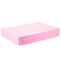 Baker's Mark 26" x 18 1/2" x 4" Pink Full Sheet Cake / Bakery Box - 25/Case