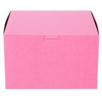 8 inch x 8 inch x 5 inch Pink Cake / Bakery Box - 100/Bundle
