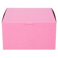 9 inch x 9 inch x 5 inch Pink Cake / Bakery Box - 100/Bundle