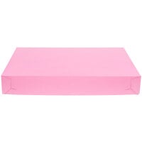 28" x 20" x 4" Pink Full Sheet Cake / Bakery Box - 25/Bundle